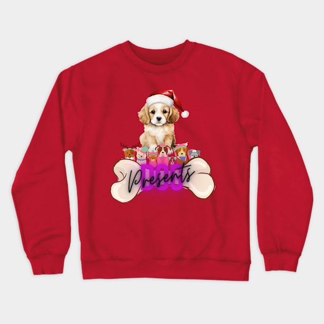 Puppy Christmas Crewneck Sweatshirt by Tee Trendz